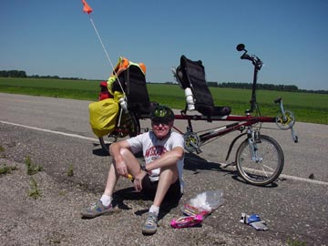 Jim on the side of the road