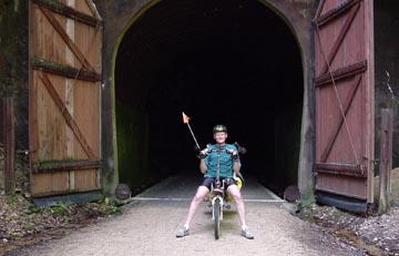 Entrance to bike trail