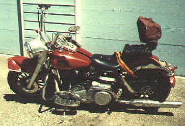 Totaled 1981 Harley FLH 80