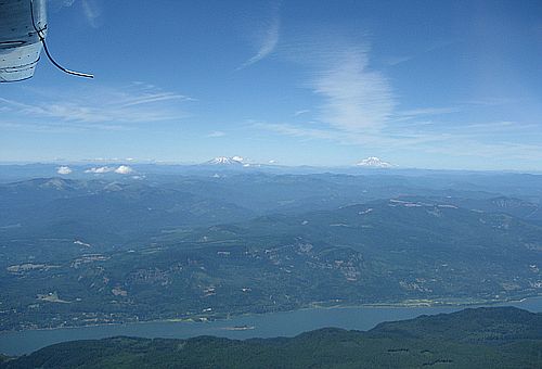 Mt St Helens and Adams