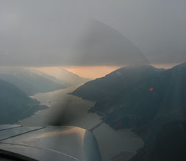 The end of the Columbia Gorge 