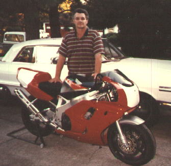 John after helping paint the new CBR900RR